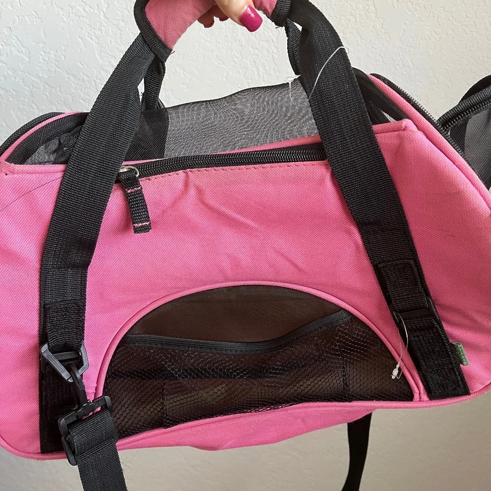 Pink dog carry bag medium